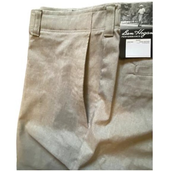 ben hogan men's performan short (34, khaki heather) - Picture 5 of 7